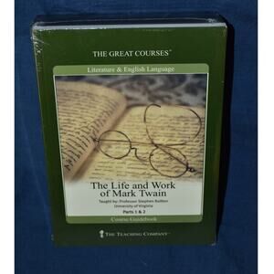 NEW The Great Courses: The Life and Work of Mark Twain Stephen Railton DVD/Book